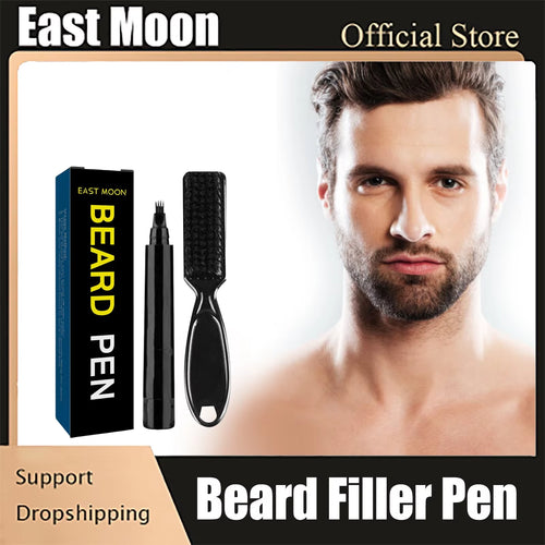Beard Filler Pen Waterproof Pen Kit Beard Shaping Lasting Repair Moustache Coloring Black Brown Hair Repair Beard Enhancer Pen