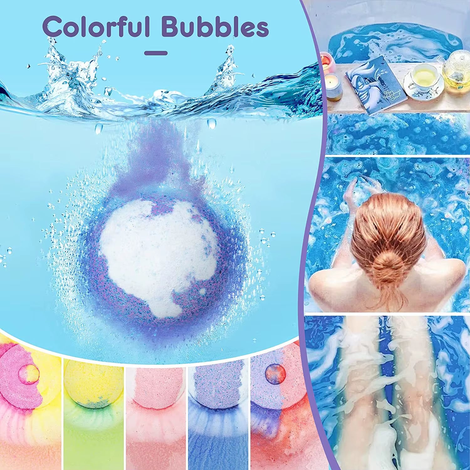 17 Styles Shower Bath Salt Ball Dried Flower Ease Tension Natural Essential Oil Bubble Bouncy Explosion Bath Ball Clean Bathtub