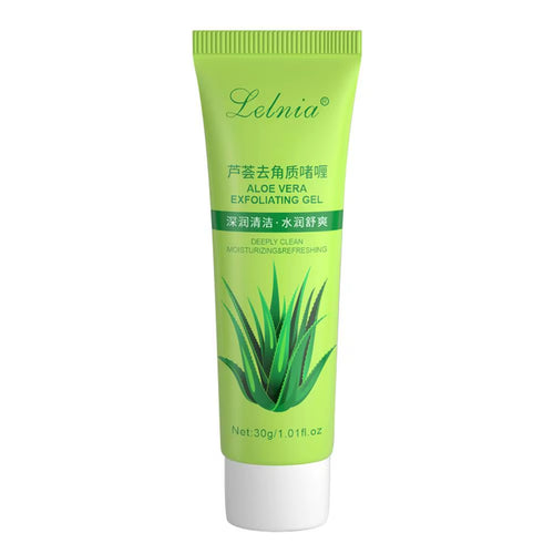 Face Exfoliating Gel Aloe Vera Facial Exfoliating Scrub Cleanses Remove Blackhead Moisturizing Shrink Pores Skin Care 30G-100G