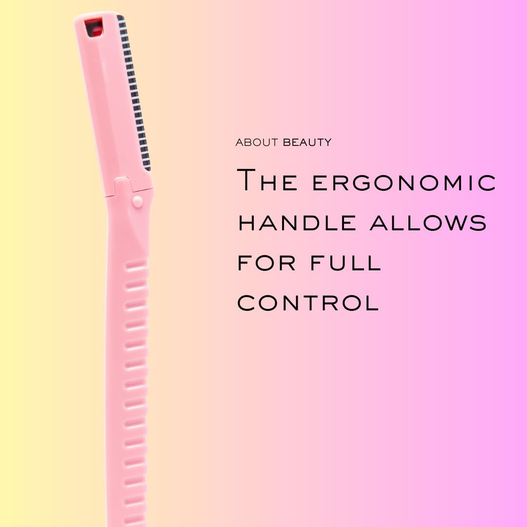 Face N Brow - 3 Beauty Groomers for Hair Removal, Ideal for Shaving, Exfoliating, Dermaplaning and Brow Shaping, Japanese Steel Gently Removes Facial Hair