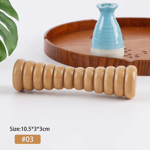 Wooden Body Massage Tool Foot Reflexology Acupuncture Thai Massage Roller Therapy Meridians Scrap Lymphatic Health Care