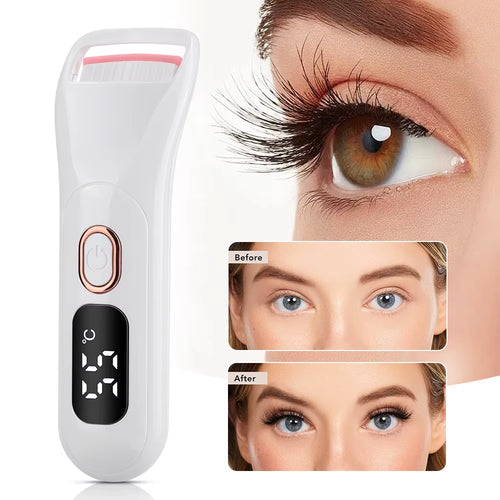 Digital Display Electric Heated Eyelash Curler Professional Eyes Makeup Tool for Women Eyelash Long-Lasting Curl Clip Tool