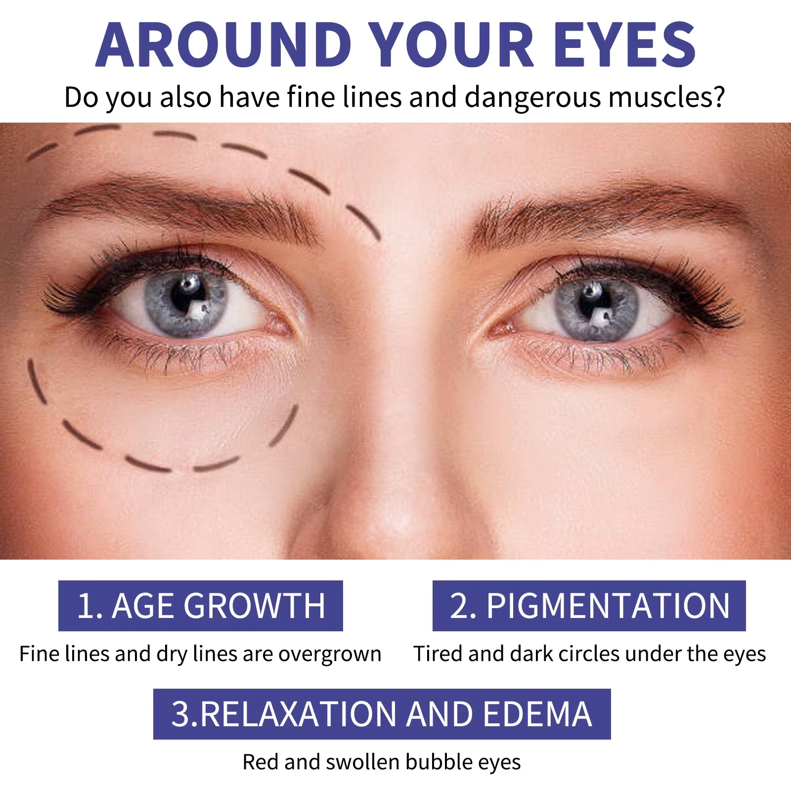 Collagen Retinol Eye Cream Lifting Firming Wake up Cream Removal Puffiness Fine Lines Moisturizer Brighten for Sensitive Skin