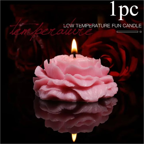 Rose Aromatherapy Low Temperature Candle Romantic Passion Play Sex Candles for Couple Relaxation Flirting Sex Wax for Adult Game