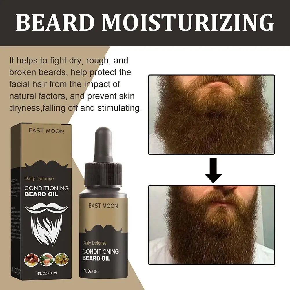 30Ml Beard Growth Oil Serum for Men Beard Growth and Grooming Soften Strengthen Styling Beard Oil Nourish Beard Care Oil